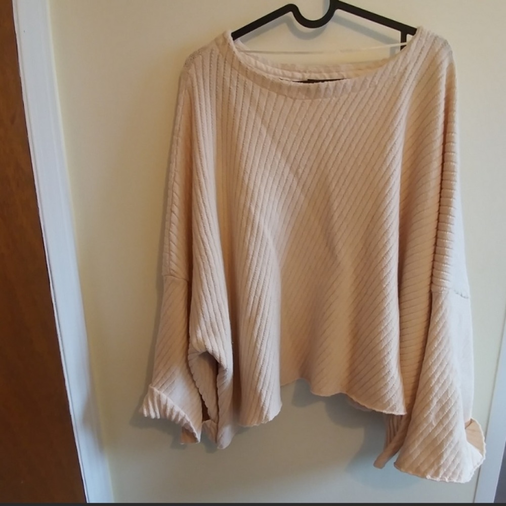 Free People poncho sweater tunic top